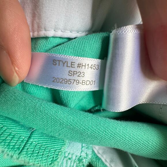 J.CREW Women’s 10  Green Chino Shorts Cotton Slash Pockets Hook & Loop Closure - Picture 7 of 7